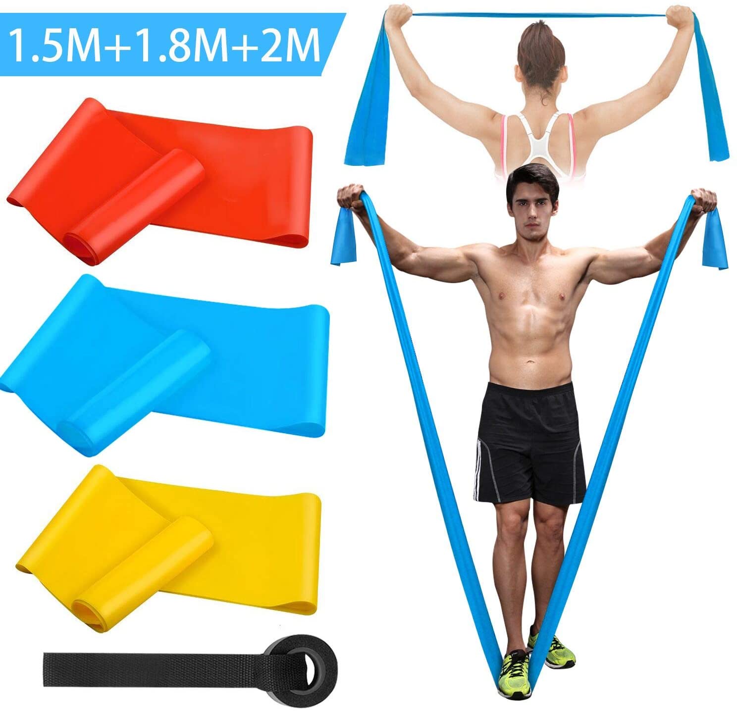 Crossfit Workout With Equipment - Elastik Fitness Bantları 3 Adet Direnç