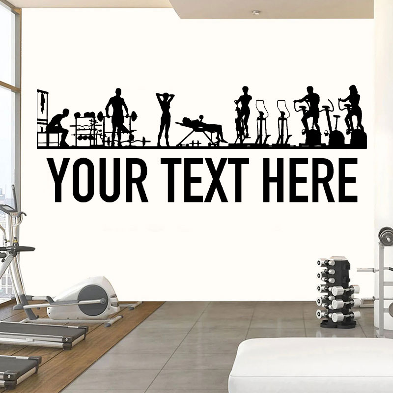 Crossfit Workout With Equipment - Spor Salonu İnsanlar ve Ekipman Duvar