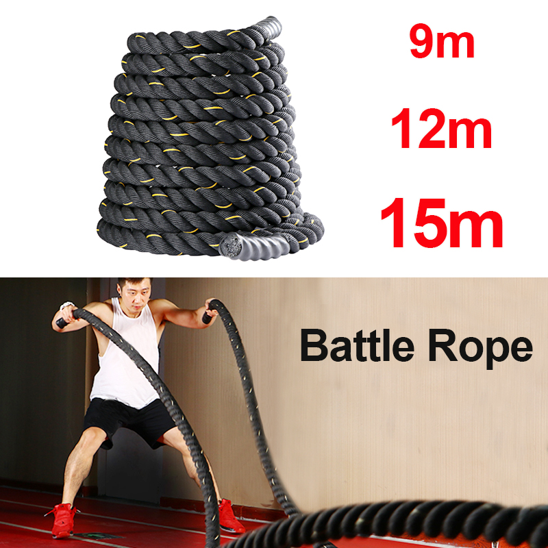 9M/12M/15M Fitness Battle Rope - Crossfit Workout With Equipment incelemesi ve fiyatı
